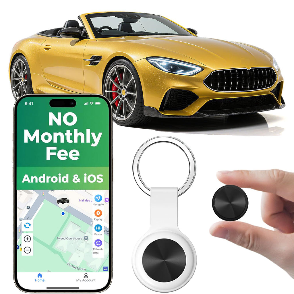 GPS Tracker for Vehicles, Real-Time Car GPS Tracking | Full Global Coverage Location GPS Tracker for Car Kids Pets Dogs Elderly Valuables,No Subscription Required/No Monthly Fee/No SIM Card Required