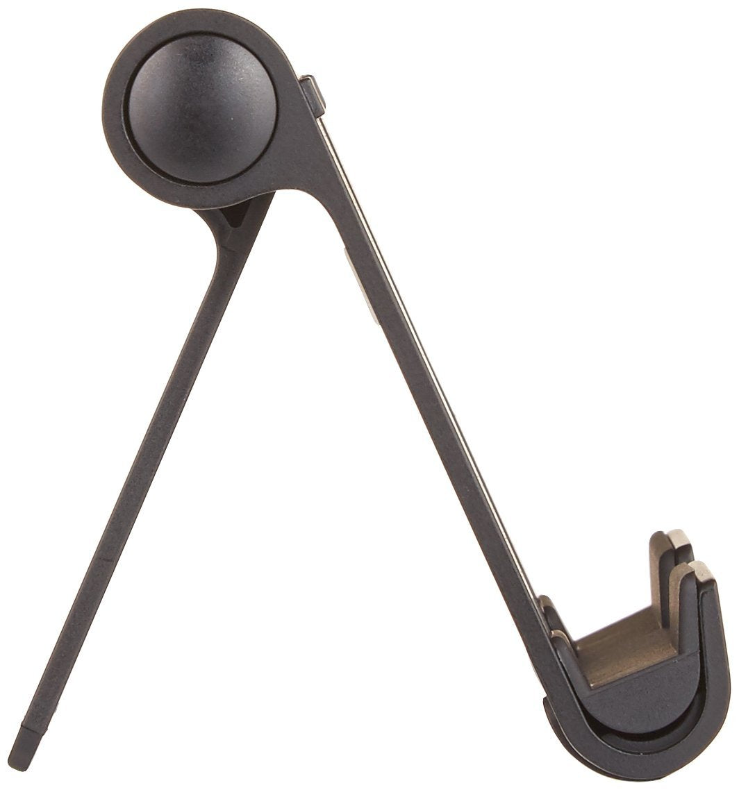 Amazon Basics Multi-Angle Portable Foldable Stand for iPad Tablet, E-reader and Phone, Sturdy Hands-Free Viewing, Black