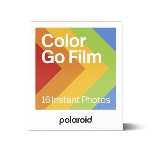 Polaroid Go Color Film, White Frame, 16 Photos (6017), Compatible with Go Cameras Only
