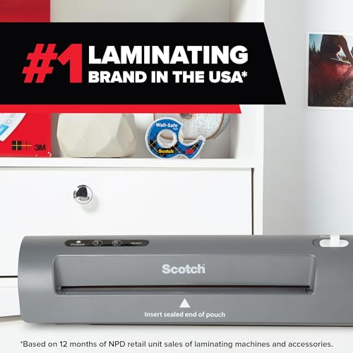 Scotch Thermal Laminator, 2 Roller System for a Professional Finish, Use for Home, Office or School, Suitable for use with Photos (TL901X)