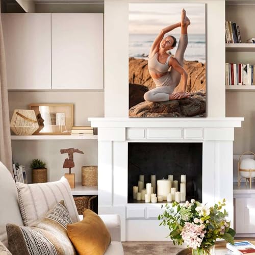 JIMUJIA Custom Canvas Art Print (24L x 36W), Personalized Photo Wall Decor | Unframed Canvas Print (Optional Frames) Customizable Photo Portrait Gift for Living Room, Bedroom, Office Decor