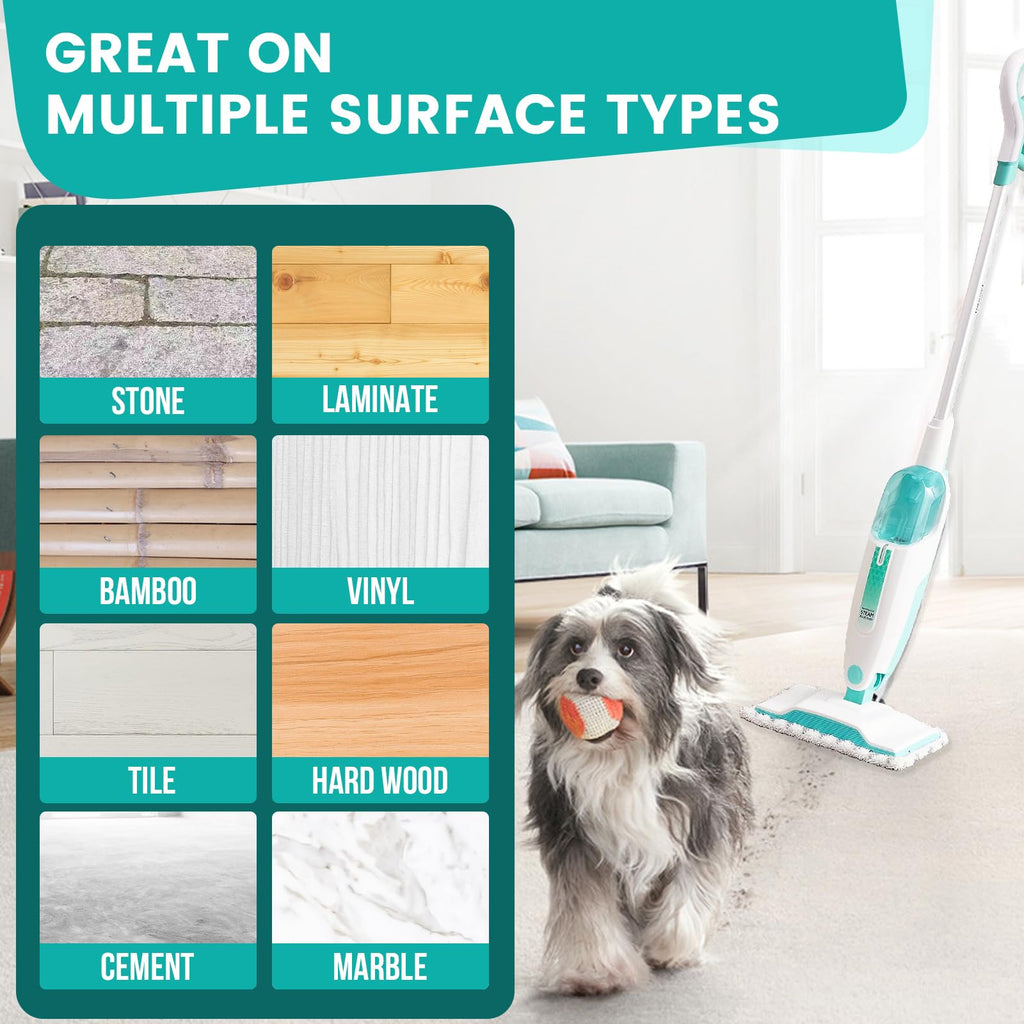 6 Pack Steam Mop Replacement Pads Compatible with Shark Steam Mops | Fit for S1000/S1000A/S1000C/S1000WM/S1001C, Floor Steamer Pads Washable, Reusable Microfiber Cleaner Pads