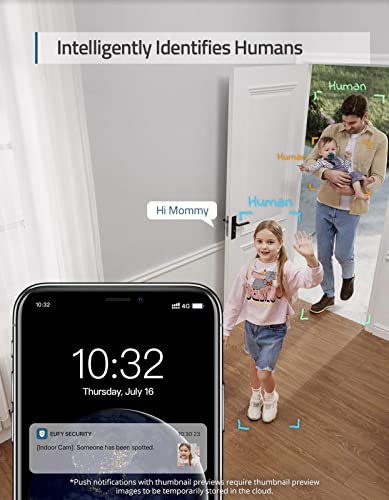 eufy Security Indoor Cam E220, Dog/Pet Camera, Pan and Tilt | 2K Wi-Fi Plug-in, AI Tracking and Alerts, Night Vision, HomeBase 3/Mini/Prof S1 Compatible, Voice Assistant Support