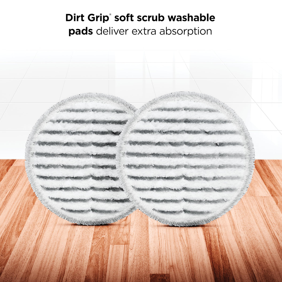 Shark Steam & Scrub Steam Mop, All-in-One Hard Floor Cleaner, Grey, S8001 | LED Headlights, 4 Dirt Grip Soft Scrub Pads Included, XL Water Tank, Swivel Steering