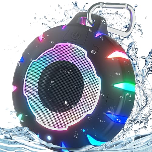 HEYSONG Bluetooth Shower Speaker, IP67 Waterproof, Portable, Clear Sound | Small, Floats on Water, Dustproof, Durable, for Pool, Beach, Kayak & Paddle Board, Gift for Teen Boys & Girls