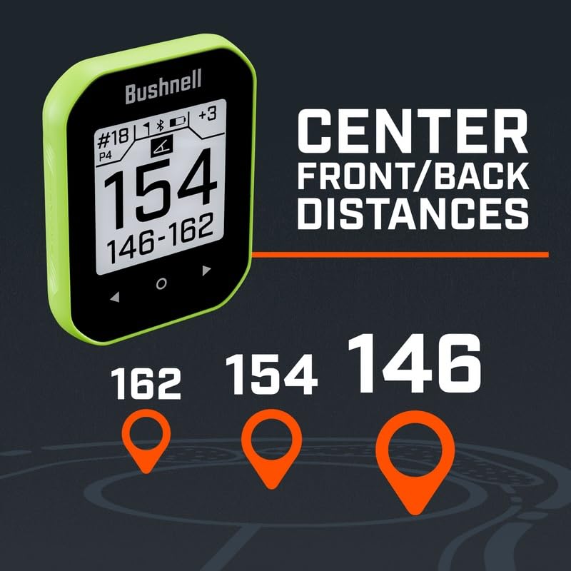 Bushnell Golf Phantom 3 Slope GPS, Black | Handheld, Touchscreen, Slope-Adjusted Distances, 38,000+ Courses & Magnetic Cart Mount