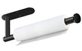 Black Paper Towel Holder, Self Adhesive Paper Towel Holder Under Cabinet | Stainless Steel, kitchen, Bathroom, Sink, Pantry, Fridge, durable, scratch-resistant, cling film, foil rolls, Drilling
