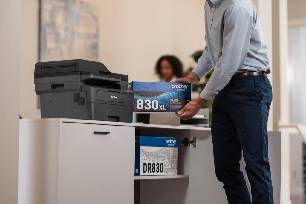 Brother TN830XL Toner Cartridge, Genuine Black High Yield | Compatible with DCP-L2640DW and HL-L2460DW; yields up to 3,000 pages for monochrome laser printers