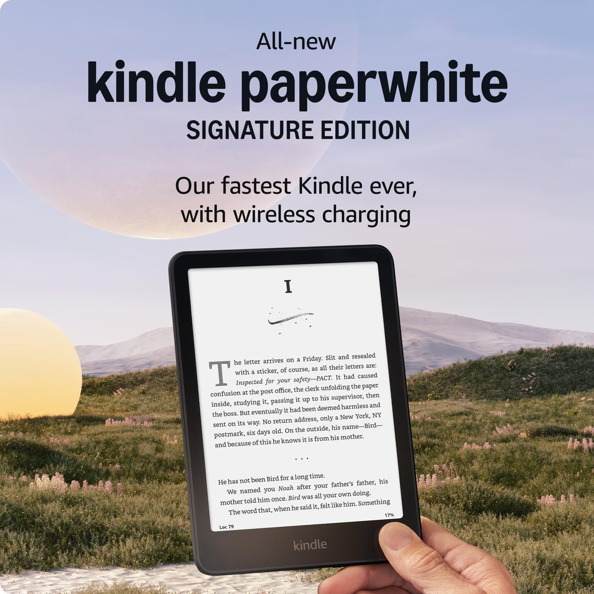 Amazon Kindle Paperwhite Bundle: Includes, Amazon Kindle Paperwhite Signature Edition 32GB | Black, Premium Leather Cover | Walnut & Wireless Charging Dock