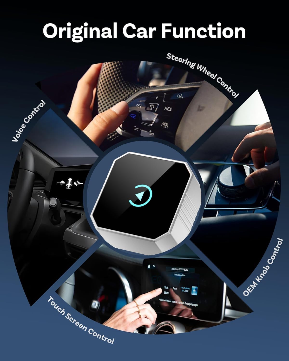 Wireless CarPlay Adapter for Apple iPhone & Android Auto, 2026 Upgraded 2-in-1 Plug and Play Converts Wired to Wireless Car Play Adapter, Fast Auto-Connect, Mini Size with iPhone iOS 10+