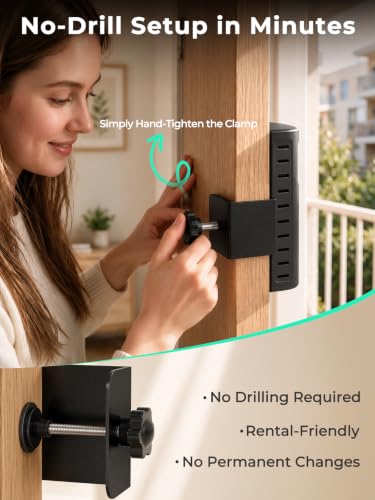 KIMILAR Anti-Theft Doorbell Mount Compatible with Ring/Blink(2026 Release) | No-dirll Doorbell Kits for 2026 Ring/Blink Battery Doorbell, Full-Coverage Doorbell Camera Mount for Apartments, Rentals