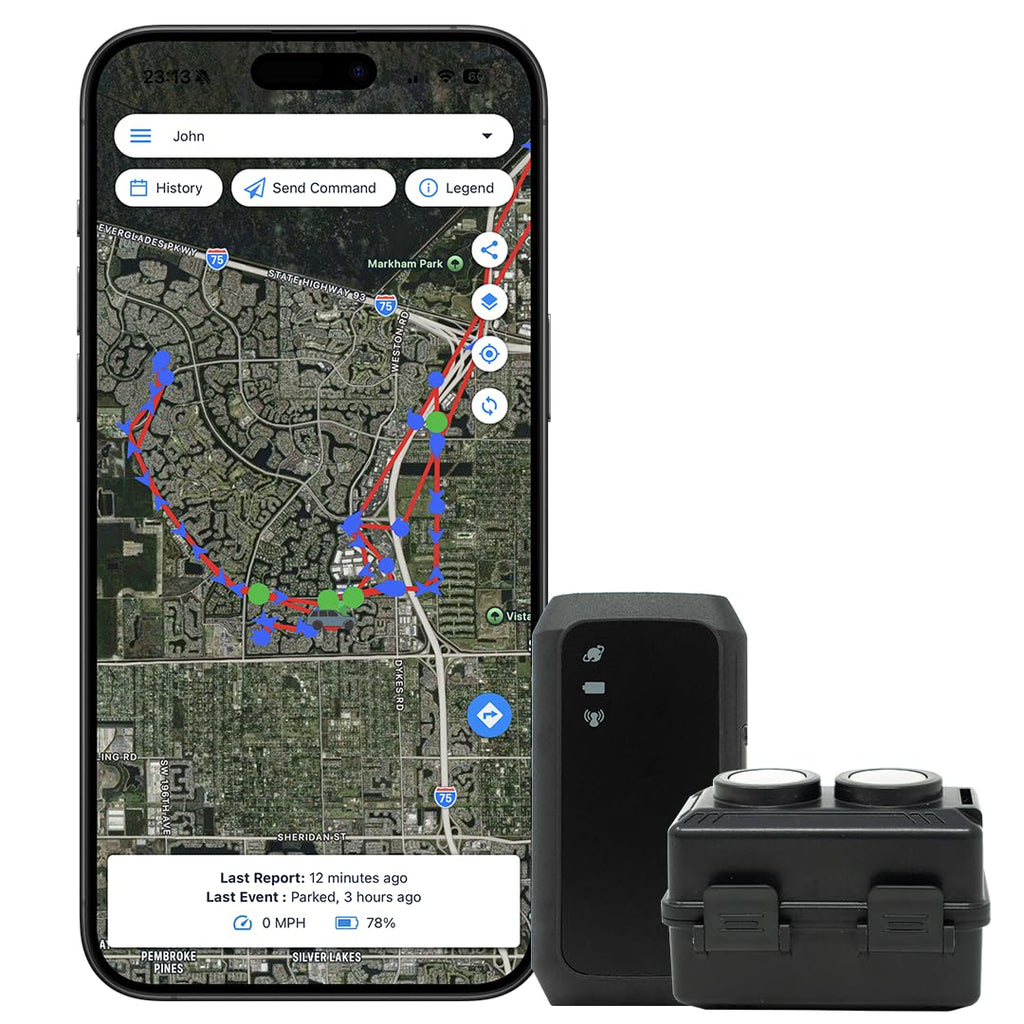 Optimus 3.0 GPS Tracker Bundle - Vehicle & Asset Tracking - 1+ Mo Battery | Up to 2 Months Battery with Heavy Duty Waterproof Case and Powerful Magnets included perfect for Vehicles and Assets