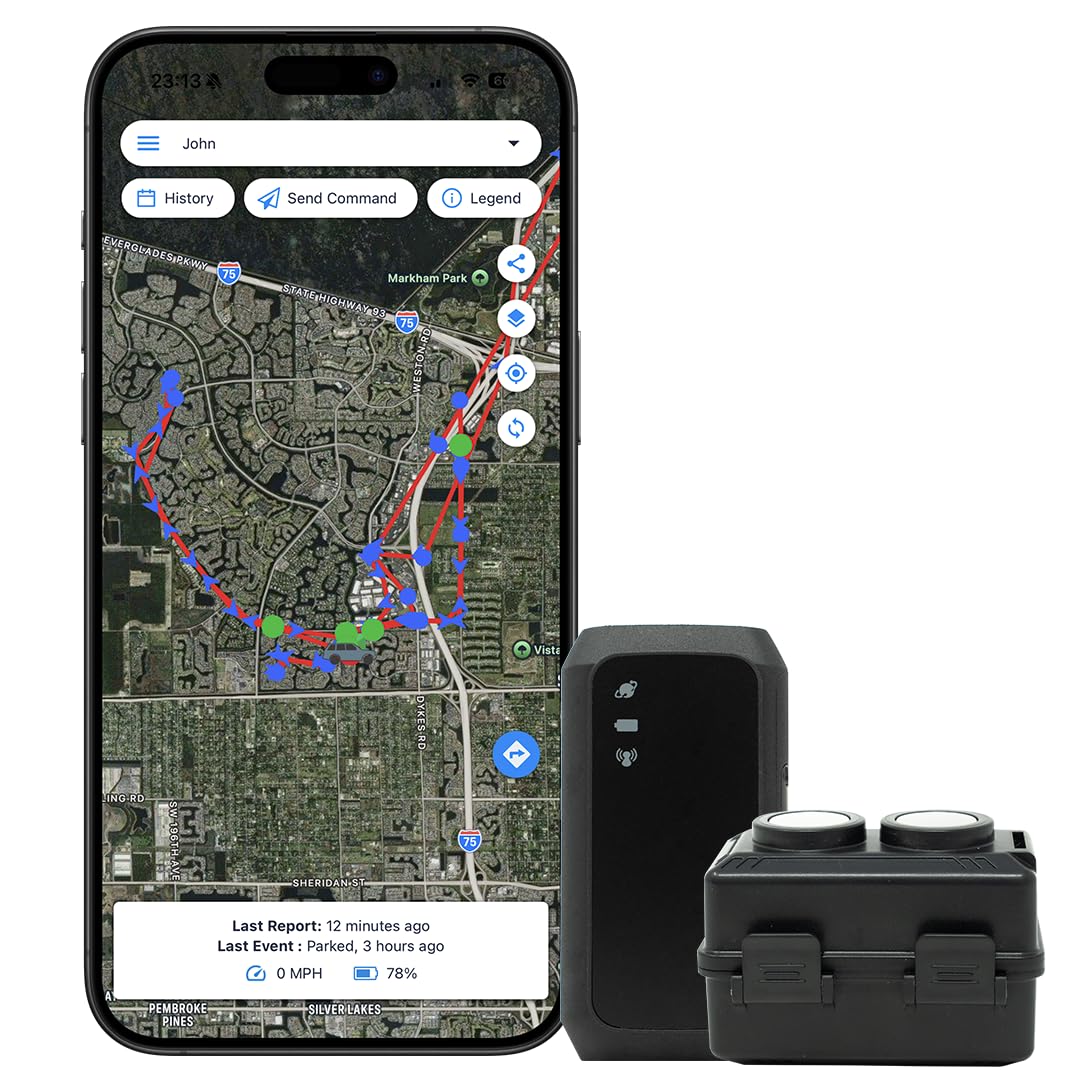 Optimus 3.0 GPS Tracker Bundle - Vehicle & Asset Tracking - 1+ Mo Battery | Up to 2 Months Battery with Heavy Duty Waterproof Case and Powerful Magnets included perfect for Vehicles and Assets