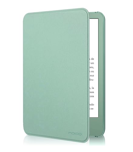 MoKo Case for 6" Amazon Kindle Basic 11th Gen 2024/2022, Matcha | Lightweight Shell Cover, Auto Wake/Sleep, Slim, Waterproof, for Amazon Kindle Basic 11th gen