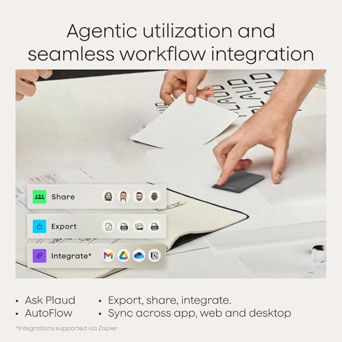 Plaud Note Pro AI Voice Recorder Transcribe & Summarize for Meetings Calls | AI Note Taker for Professionals & Teams, Productivity, 112 Languages, Ultra-Slim, InstantView Display, Case Included, Black