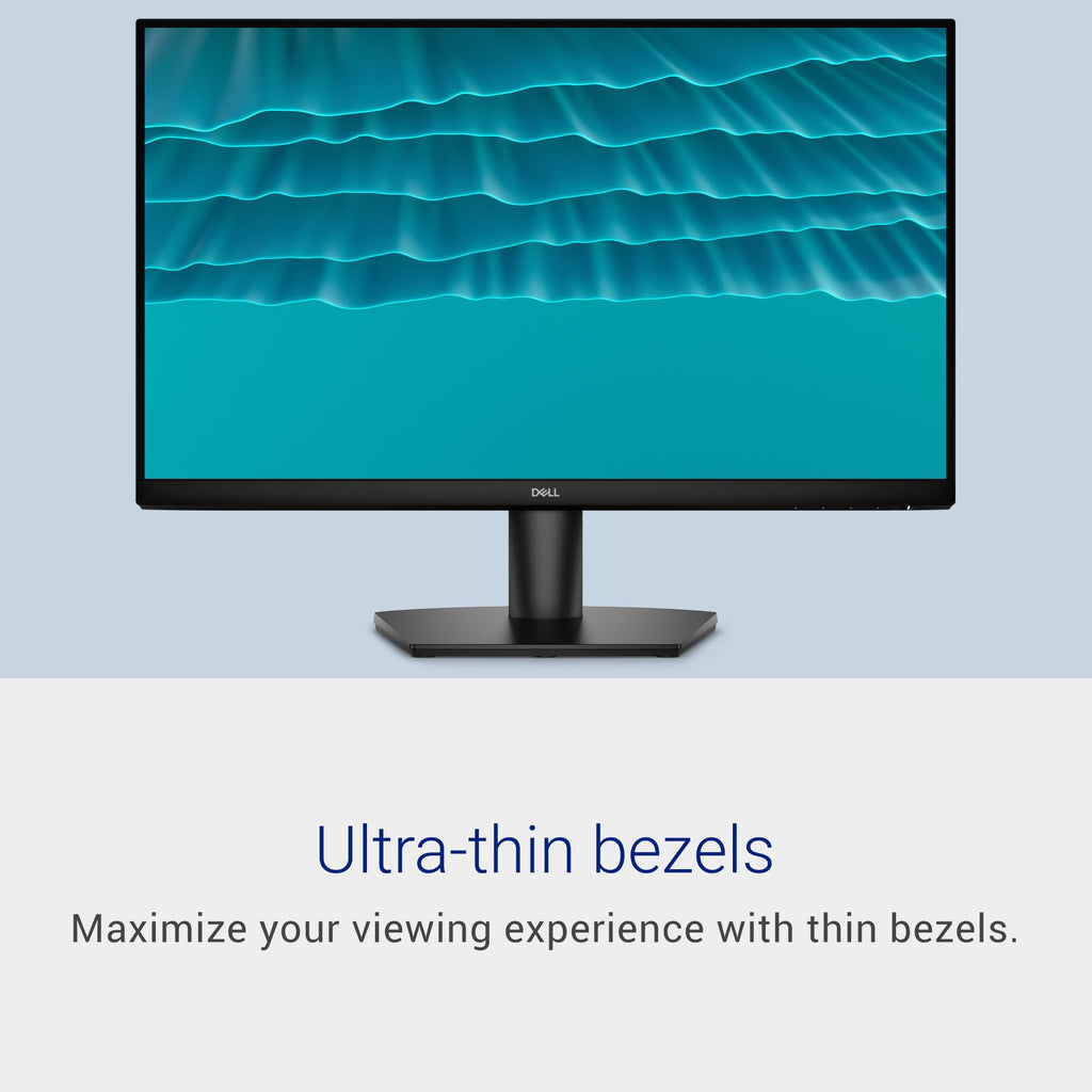 Dell 24 Monitor - SE2426H - 23.8-inch FHD (1920x1080) 144Hz 1ms Display, in-Plane Switching (IPS) Technology, AMD FreeSync™, TÜV 3-Star 2X HDMI, Tilt