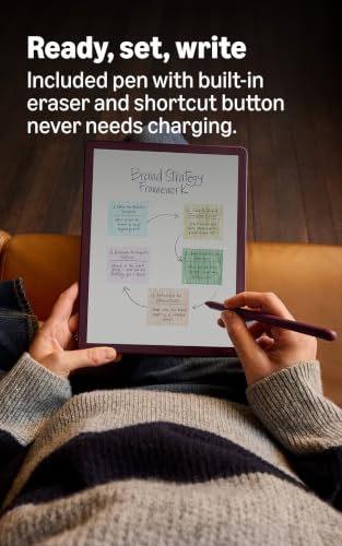 Amazon Kindle Scribe Colorsoft 64GB (newest model) — 11” paper-like color display — Write in notebooks, docs, and books. Read in any light. Pen included - Graphite