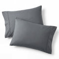 Bedsure Pillow Cases Queen Set of 2 - Dark Grey Double Brushed Microfiber Pillowcases 2 Pack, Super Soft Cooling Pillow Case Covers with Envelope Closure for Kids, Wrinkle, Fade Resistant, 20”x30“