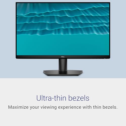 Dell 24 Monitor - SE2426H - 23.8-inch FHD (1920x1080) 144Hz 1ms Display, in-Plane Switching (IPS) Technology, AMD FreeSync™, TÜV 3-Star 2X HDMI, Tilt
