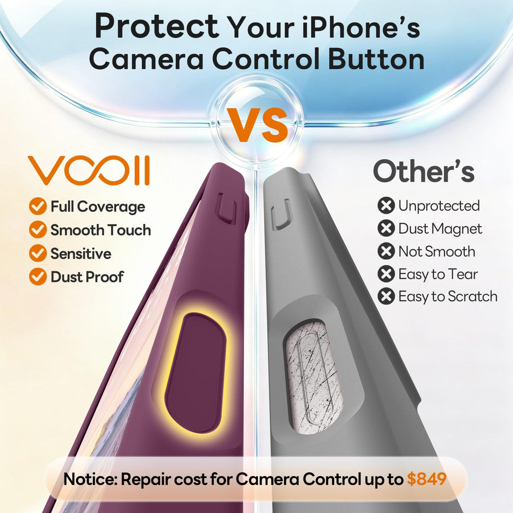 Vooii Magnetic for iPhone 18 Pro Max Case 6.9" Silicone, Burgundy | Compatible with Magsafe, Full Camera Protection, Soft Microfiber Lining, Shockproof Case for iPhone 18 Pro Max Cherry Red