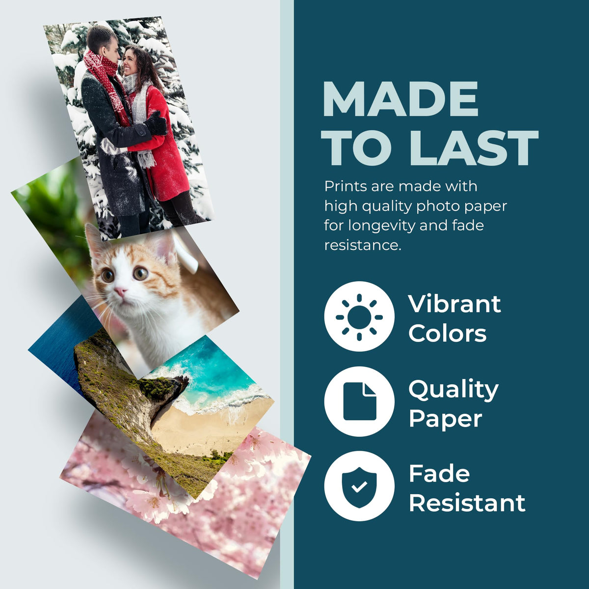 Photo Prints - Glossy - 5x7 - Standard Size - Upload Your Own Photos - Personalized Picture Prints - Custom Printed Photos for Home Decor - Made in the USA - Custom Prints for Picture Frames and Wall Art