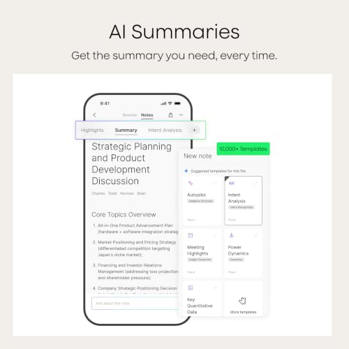 Plaud NotePin S Wearable AI Voice Recorder, Transcribe & Summarize, Black | AI Note Taker for Meetings Interviews, Professionals, Teams, 112 Languages, App Control, Find My, 4 Accessories