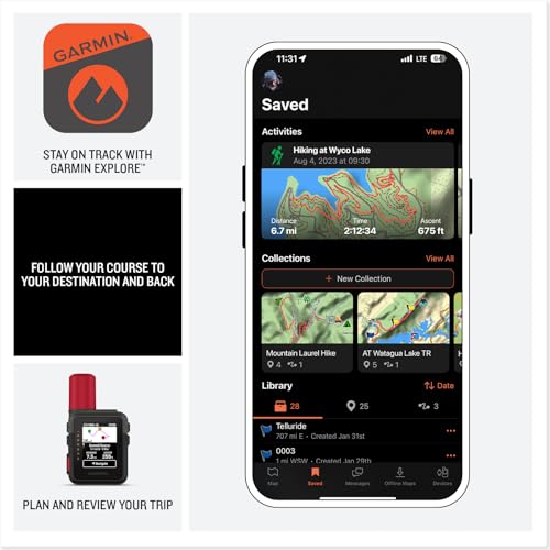 Garmin inReach® Mini 3 Plus, SOS Satellite Communicator | Photo, Voice & Text Messaging Beyond Cell Service, Global Coverage, Color Touchscreen Display, Active Subscription Required