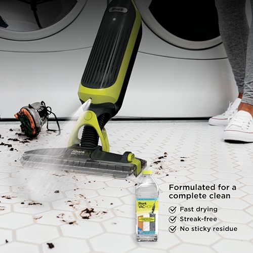 Shark VACMOP Cordless Vacuum & Spray Mop, Gray, VM180 | Hard Floor Cleaner, Powerful Suction, Lightweight, 2 Disposable Pads, 12oz Cleaning Solution Included