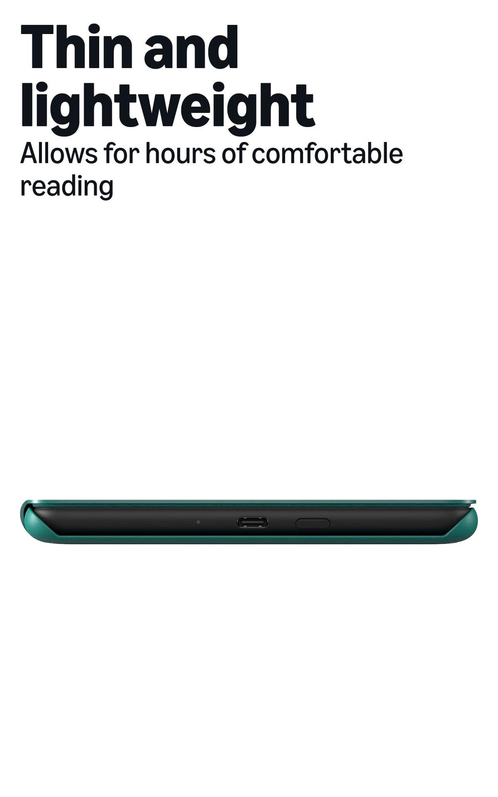 Amazon Plant-Based Leather Case- Lightweight, Protective Cover Designed with Sustainability in Mind for Kindle Paperwhite and Kindle Colorsoft