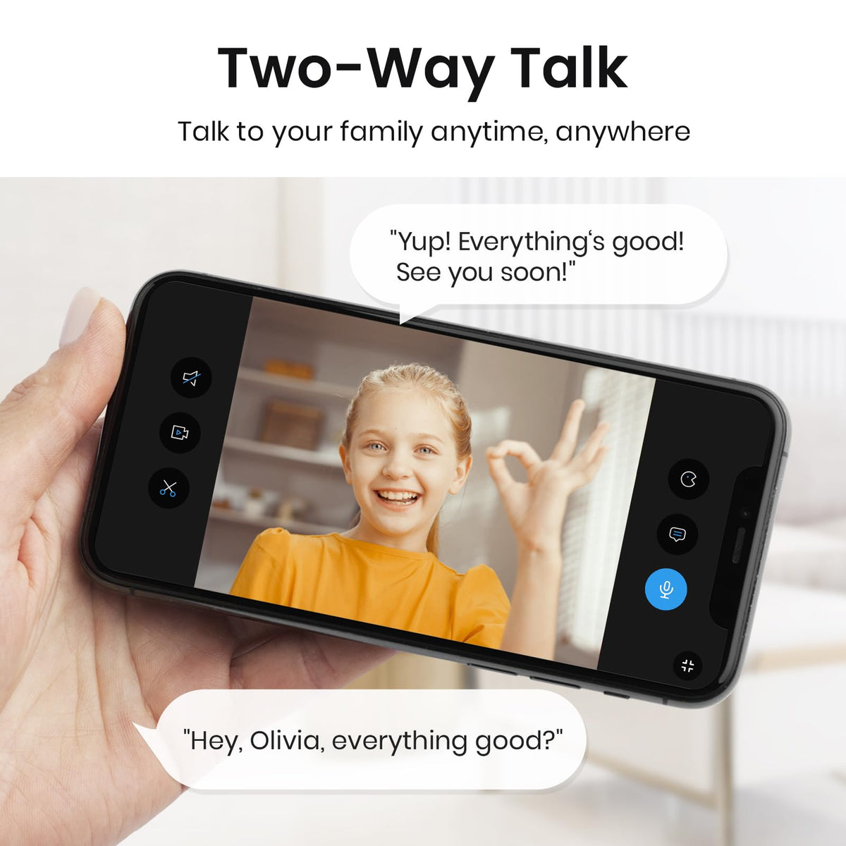 aosu 2K Indoor Camera,Baby Monitor for Home Security with 2.4GHz WiFi only | 360° Home View,One-Touch Calls,Smart Motion Tracking,IR Night Vision & 24/7 Recording,Compatible with Alexa/Google