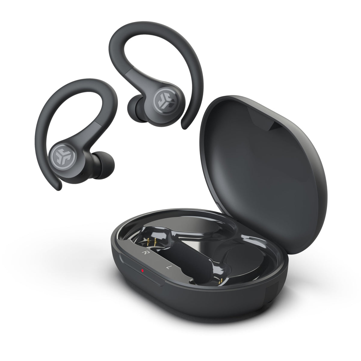 JLab, Go Sport+, True Wireless Workout Earbuds, Bluetooth Sport Earbuds, Clear Calling, Graphite