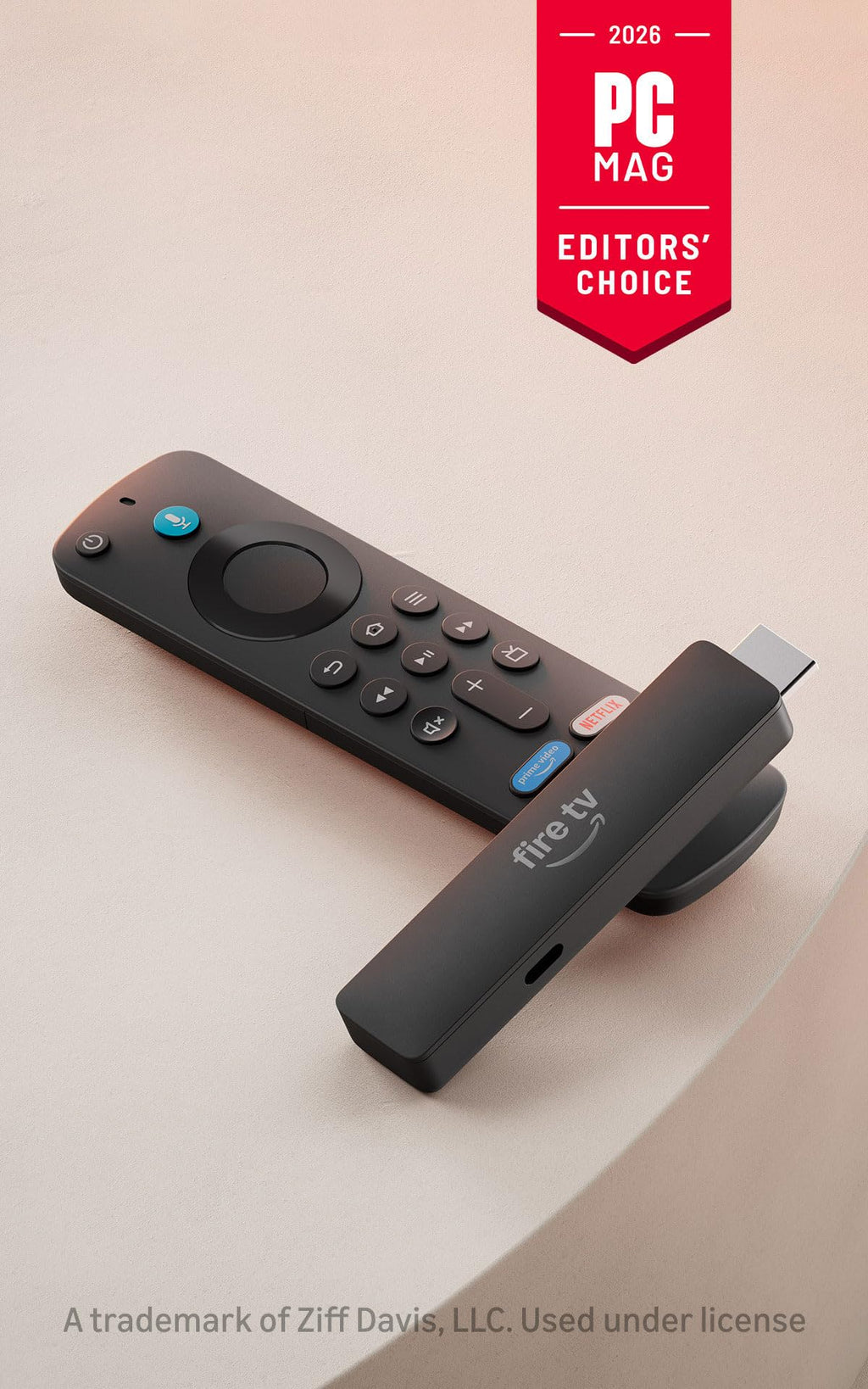 Amazon Fire TV Stick HD (newest model), free & live TV, Alexa Voice Remote, powered by the TV, effortless setup, find shows faster with Alexa+
