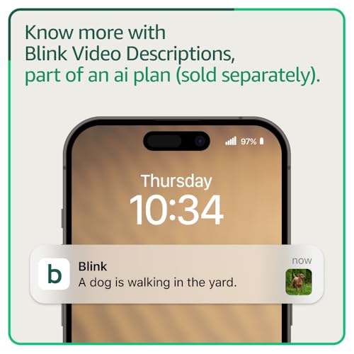 Blink Outdoor 4 XR – two-year battery wireless camera with 4x security coverage, 1000 ft open-air range or 400 ft with typical use — 4 camera system.