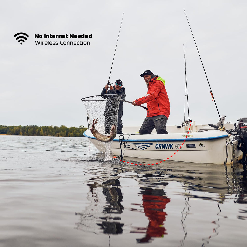 Deeper PRO+ 2 Sonar Fish Finder - Portable Fish Finder and Depth Finder For Kayaks, Boats and Ice Fishing with GPS Enabled | Castable Deeper Fish Finder with FREE User Friendly App