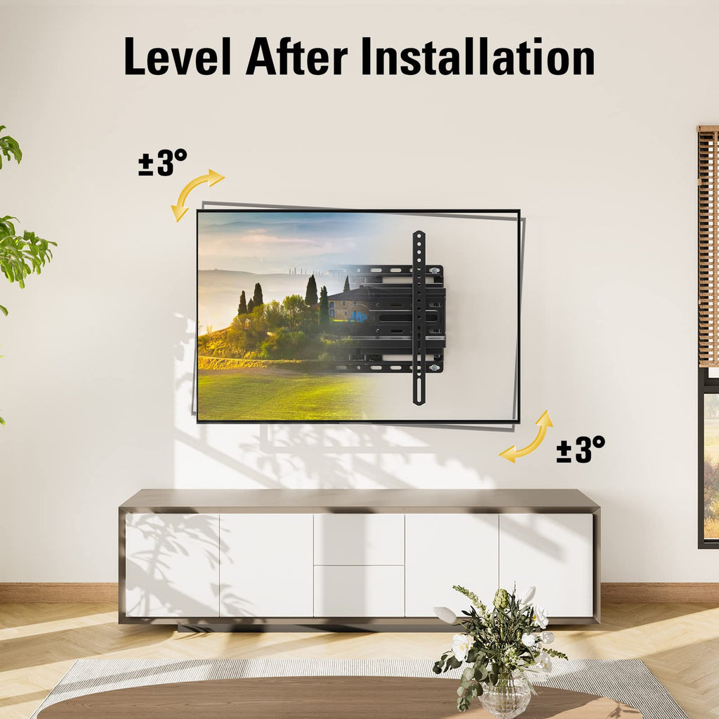 Mounting Dream Full Motion TV Wall Mount for 32-70 Inch TVs up to 110lbs | Mount Bracket with Swivel and Tilt, TV Bracket with Articulating Dual Arms, Fits 16” Studs, Max VESA 400X400 mm, MD2380