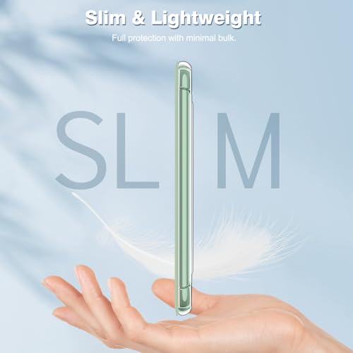 Fintie Slim TPU Case for 6" Kindle 11th Generation 2024/2022, Agave Green | Ultra Clear Transparent Soft TPU Back Cover Lightweight Shell, Auto Wake/Sleep,for All-New Kindle 2024/2022 11th Gen e-Reader