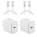 iPhone 18 17 16 15 Charger Fast Charging 10FT - 20W USB C Charger Block | Type C Charger Fast Charging with 10FT Extra Long USB C to C Cable for iPhone 18 17 16 15 Pro Max, Duo, iPad (White)