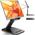 LISEN iPad Stand Tablet Holder for Desk, Kindle Accessories Stand for Apple | iPhone Duo iPad Accessories, Fold Portable Monitor Stand, Phone Stand Desk Accessories Offices Essentials, Gifts for Wo Men