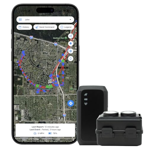 Optimus 3.0 GPS Tracker Bundle - Vehicle & Asset Tracking - 1+ Mo Battery | Up to 2 Months Battery with Heavy Duty Waterproof Case and Powerful Magnets included perfect for Vehicles and Assets