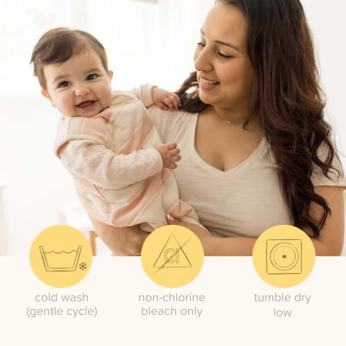 Burt's Bees Baby Organic Beekeeper Infant Wearable Blanket, Unisex Swaddle | Cozy 2-way zip sleep sack is available in lightweight 0.5 TOG or medium weight 1.5 TOG options for a great night's sleep