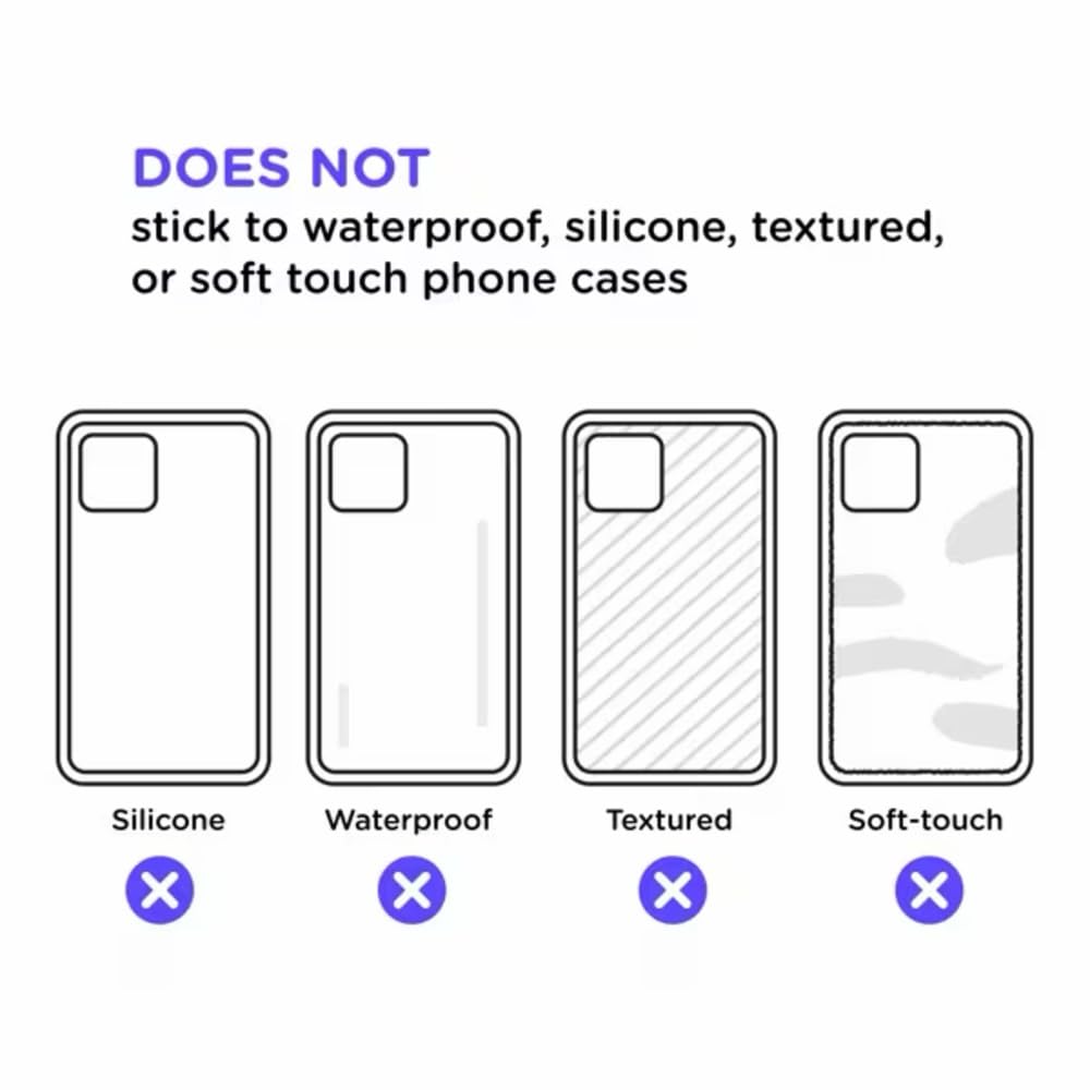 PopSockets Adhesive Phone Grip, Holder- Black | Anti-Drop, Kickstand, Secure Comfortable Hold, Black, Create a Mobile Phone Outfit