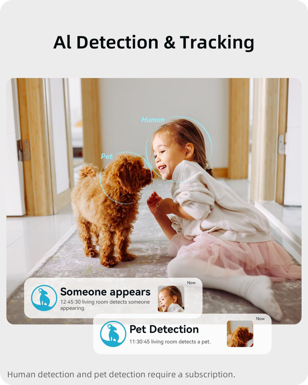 blurams Security Camera, 2K Indoor Camera 360° Pet Camera for Home Security | Motion Tracking, Dual-Band WiFi6, 2-Way Audio, IR Night Vision, Siren, Compatible with Alexa & Google Assistant