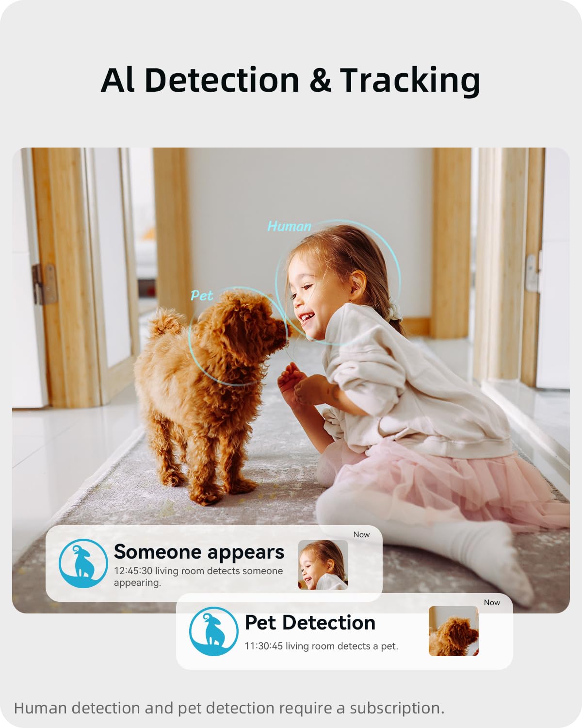 blurams Security Camera, 2K Indoor Camera 360° Pet Camera for Home Security | Motion Tracking, Dual-Band WiFi6, 2-Way Audio, IR Night Vision, Siren, Compatible with Alexa & Google Assistant