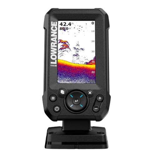 Lowrance Eagle Fish Finder, 4-to-9-inch, Sonar and C-MAP Options | 4, 5, 7 or 9-inch IPS display, Bullet, SplitShot HD or TripleShot HD transducer, C-MAP charts, features vary by model