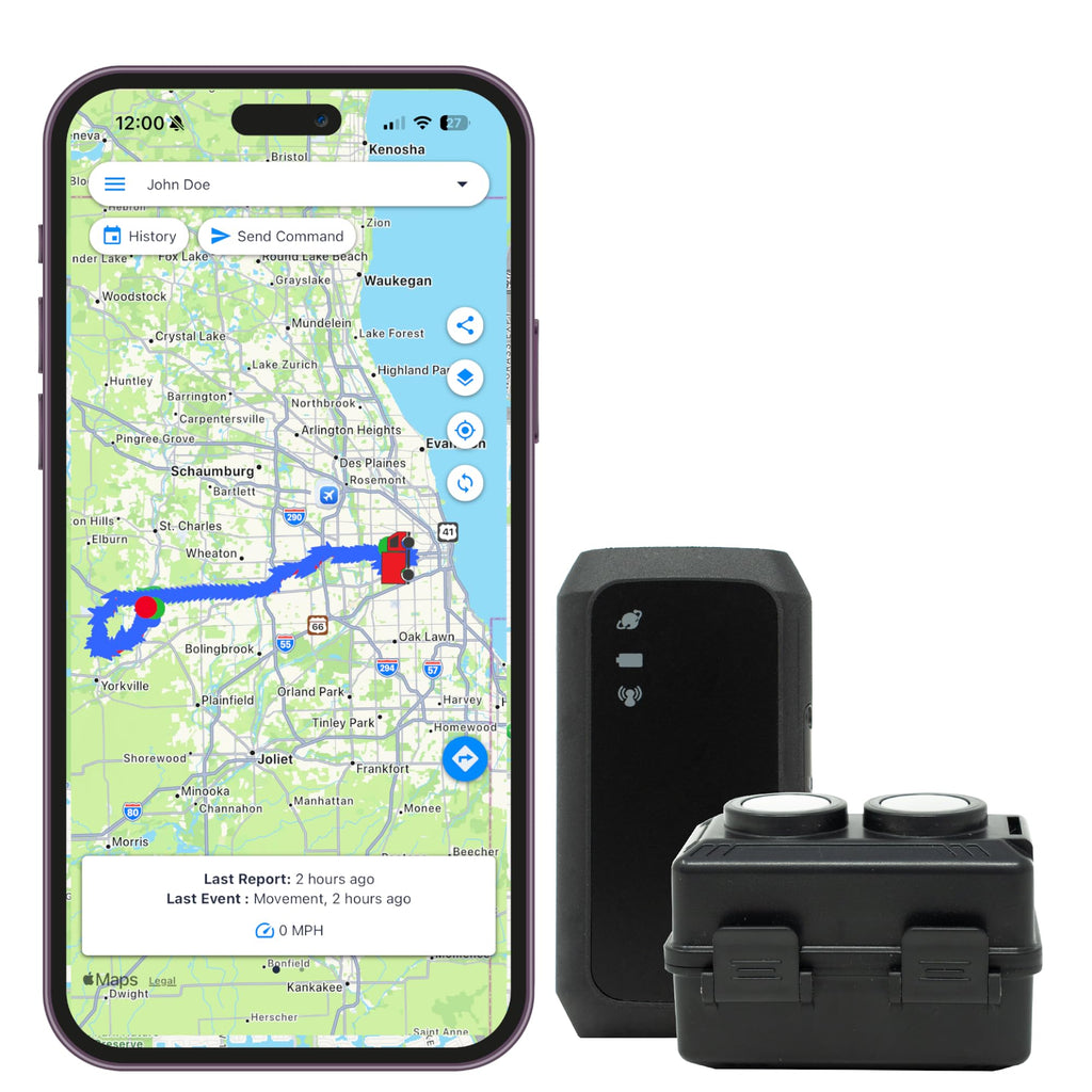 Optimus 3.0 GPS Tracker Bundle - Vehicle & Asset Tracking - 1+ Mo Battery | Up to 2 Months Battery with Heavy Duty Waterproof Case and Powerful Magnets included perfect for Vehicles and Assets