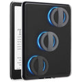 Vane Oak Back Panel Case for 7'' Kindle Paperwhite 12th Gen & Colorsoft | Compatible with PopSockets Grips, Attach Magnetic Accessories Freely, Clear TPU Edges, Lightweight, Black