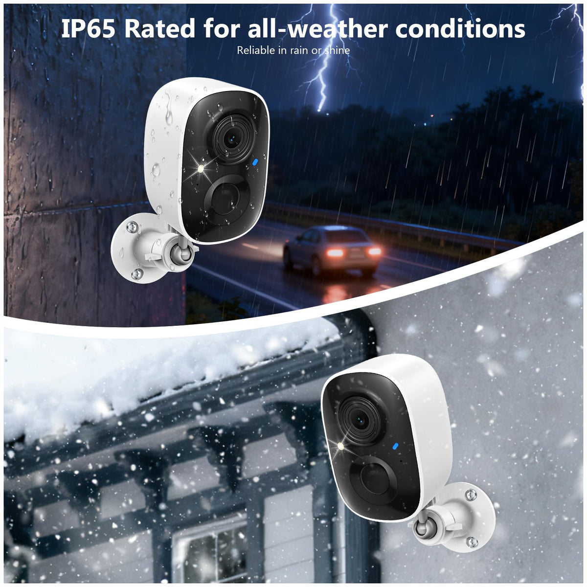 Fazoxo 2K Security Camera Wireless Outdoor, WiFi Cameras for Home Security | Solar Powered,Motion Detection,Color Night Vision(Spotlight),Instant Alert,2-Way Audio,Siren&SD/Cloud Storage,IP65,2.4GHz