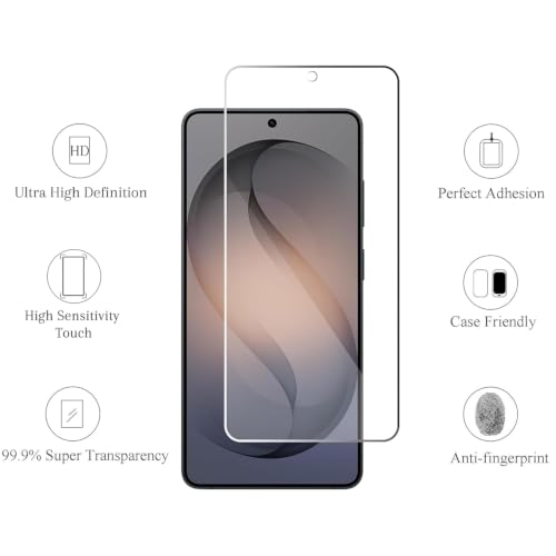 Ailun Screen Protector + Camera Lens Protector for Galaxy S26 Ultra | 3+2 Pack, 6.9 Inch, Tempered Glass, Fingerprint Unlock, 0.25mm Ultra Clear, Case Friendly