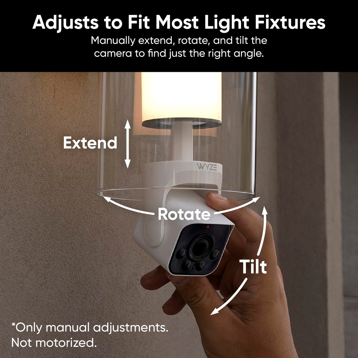 WYZE Bulb Cam - 2K HD Smart Light Bulb Security Camera, E26 Socket | Color Night Vision, 800-Lumen Dimmable LED, 160° Wide View, Motion Detection & Siren, Works with Alexa & Google Assistant