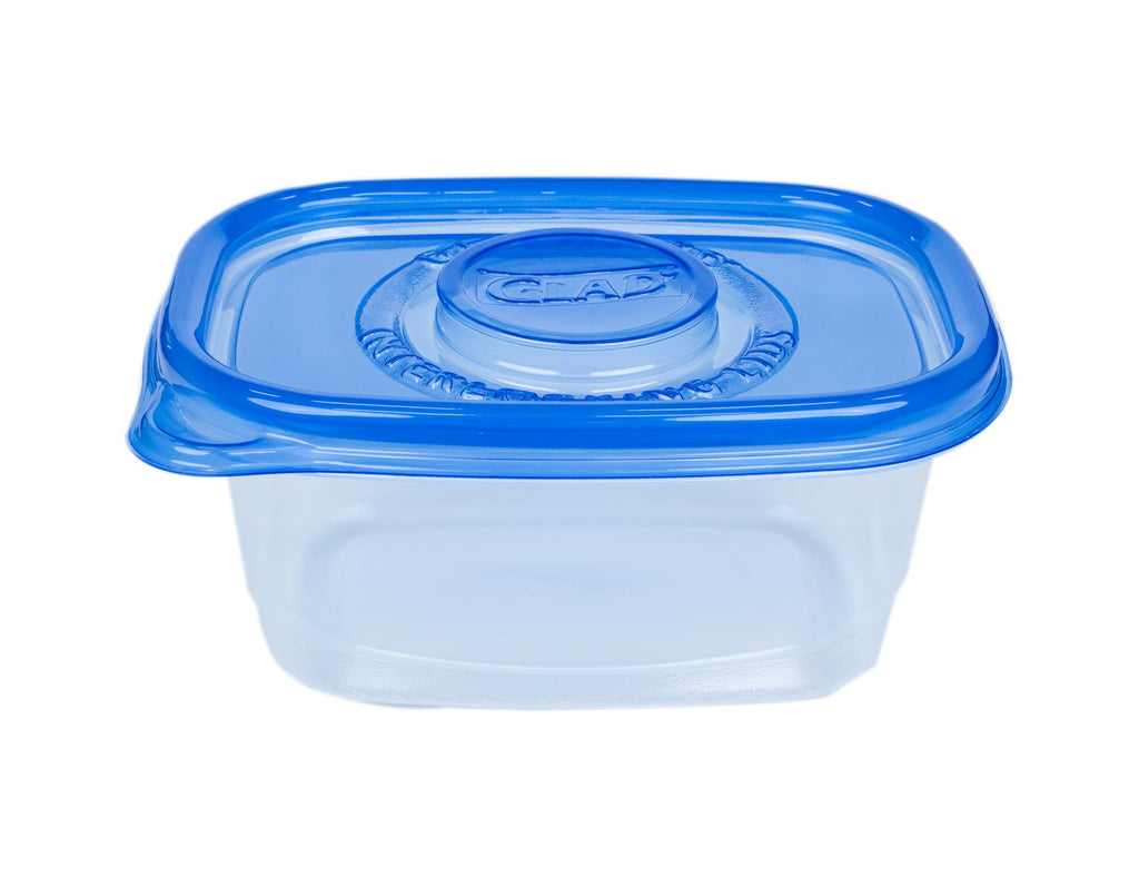 Glad GladWare Medium Rectangle Food Storage Containers, 24 Oz, 5 Count | Airtight, leak-resistant containers for soups, salads, and meal prep, microwave, dishwasher, and freezer safe